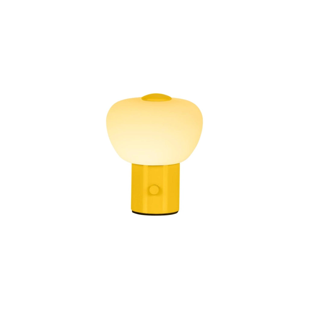 Lampada da tavolo LED wireless gialla vetro GUSTAV Lucide
