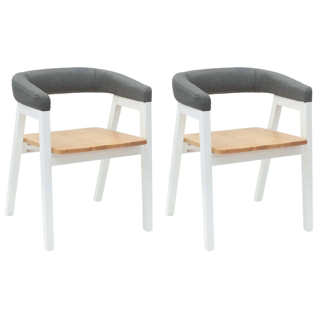 Sedie da pranzo 2 pcs Bianco 54 x 57 x 73 cm