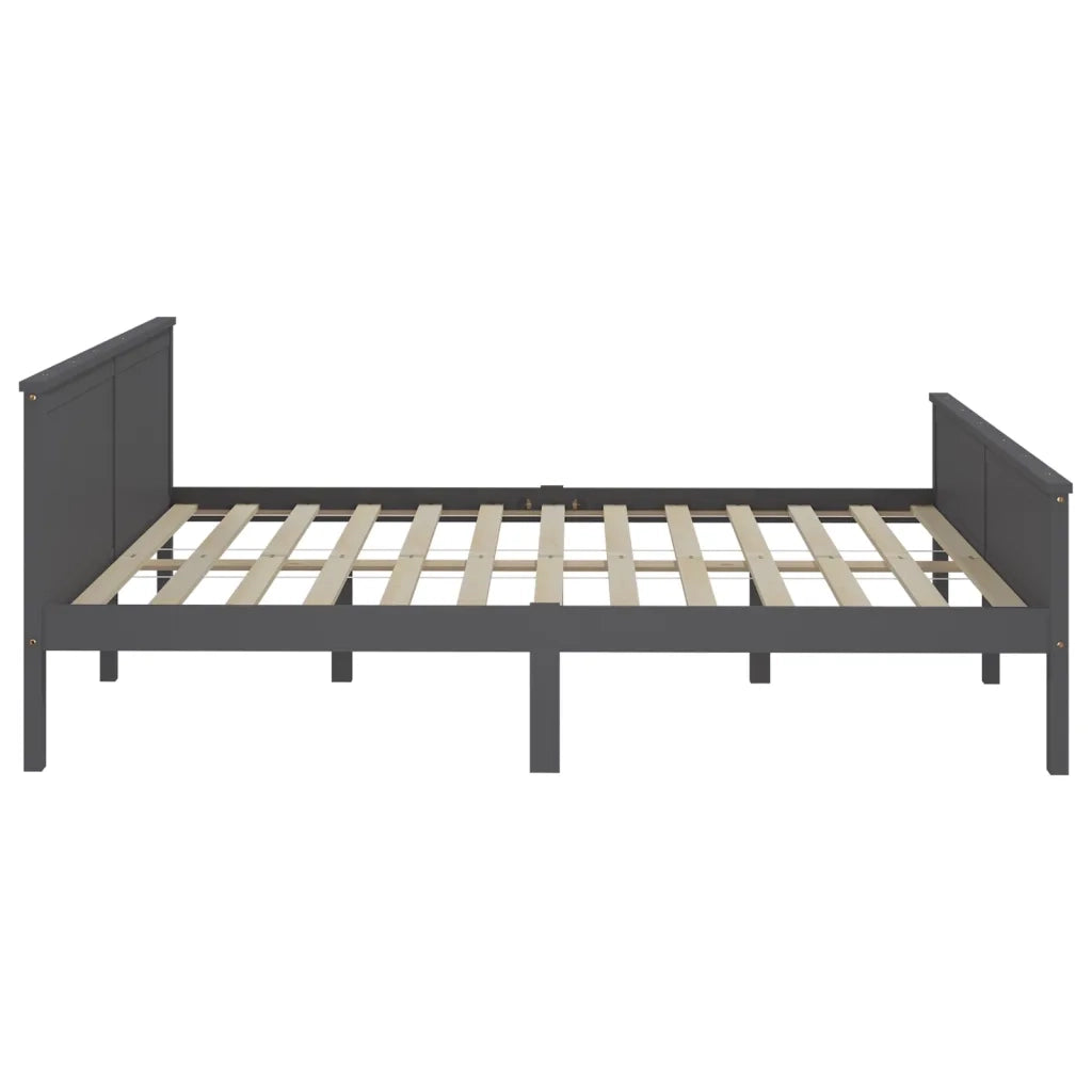 Giroletto Grigio in Legno Massello di Pino 200x200 cm 322208