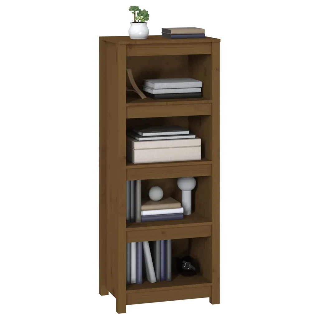 Libreria Marrone Ambra 50x35x125,5 cm in Legno Massello di Pino 821712