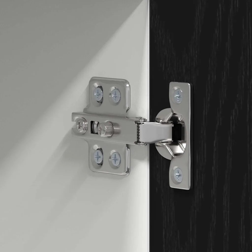 Armadio pensile con porta Rovere Nero e Bianco 50 x 31 x 100 cm