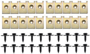 Clip U 40 pezzi - Attacco Autocorpo - Clip/Serrature Metalliche - Zinco Ferro - Universale - Materiale Resistente - Clip Carrozzeria