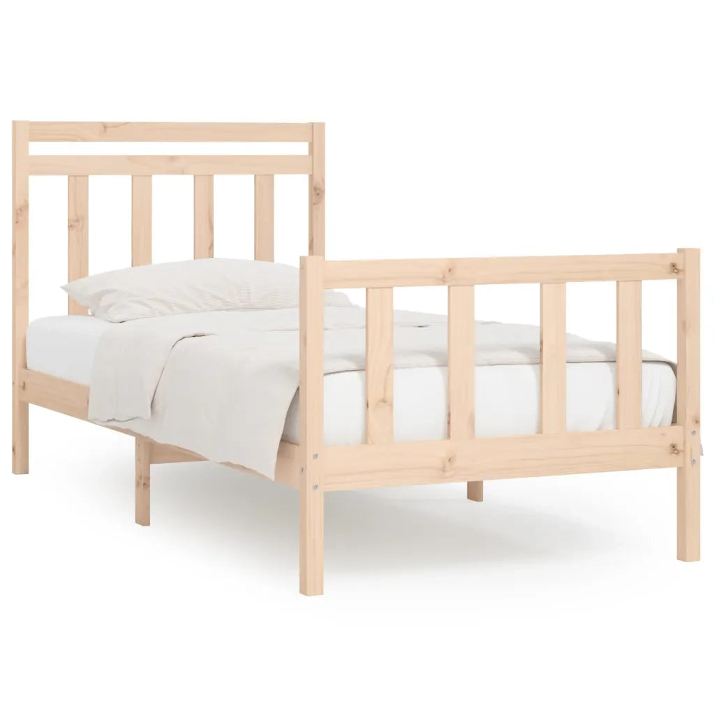 Giroletto-Struttura Letto in Legno Massello di Pino 90x200 cm 887430