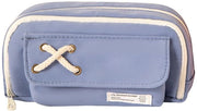 Etui estetico per ufficio, scuola e casa, 21 * 11,5 cm, 3 compartimenti con cerniera, per adulti e ragazzi.