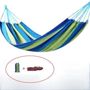 Doppia esterna sospensione per campeggio, sospensione da tenda portatile, sospensione anti-rotazione, con tasca di stoccaggio e cordini di fissaggio, adatta per giardino, balcone, terrazza, spiaggia, escursione, blu, 260*150cm