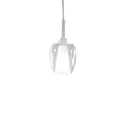 Ofelia S/10 Mini Lampada a sospensione in vetro borosilicato trasparente con portalampade E27, cavo 3 metri - Gea Luce