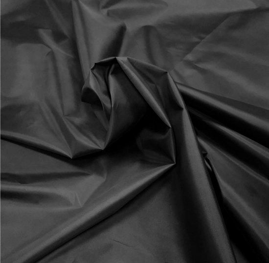 Tela Acqua-Impermeabile in Poliestere Nero 5x Metro