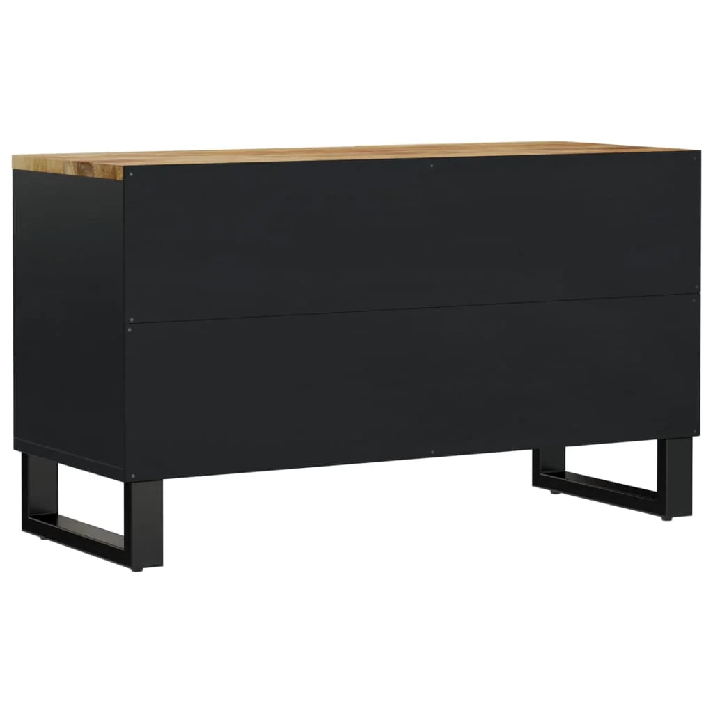 Mobile TV multimediale mensola TV credenza TV sala da pranzo soggiorno camera da letto 80 x 33 x 46 cm legno di mango e marrone ingegnerizzato 02_0026242