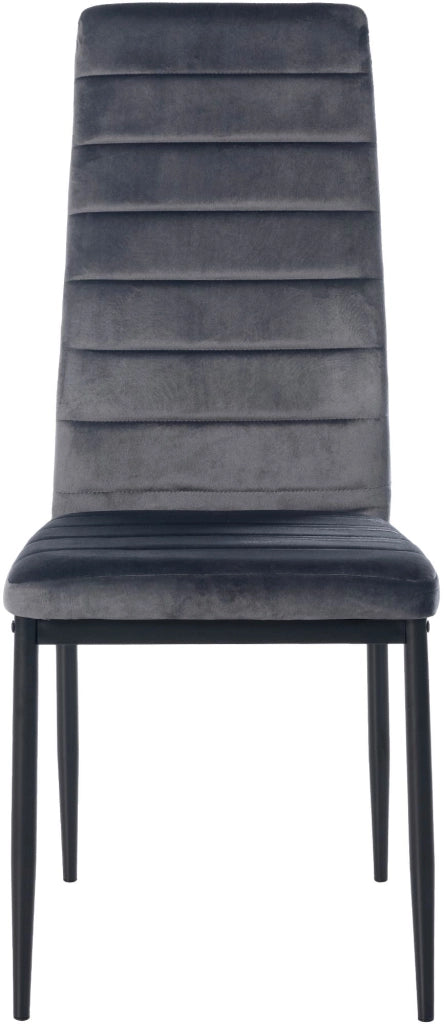 Set di 6 sedie da pranzo Mayfair grigio,Velluto