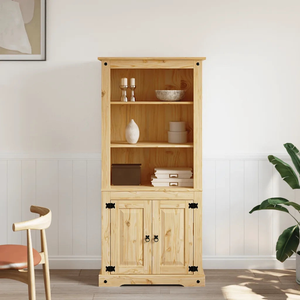 Credenza in Legno di Pino Messicano Corona Range 80x40x170 cm cod mxl 49583