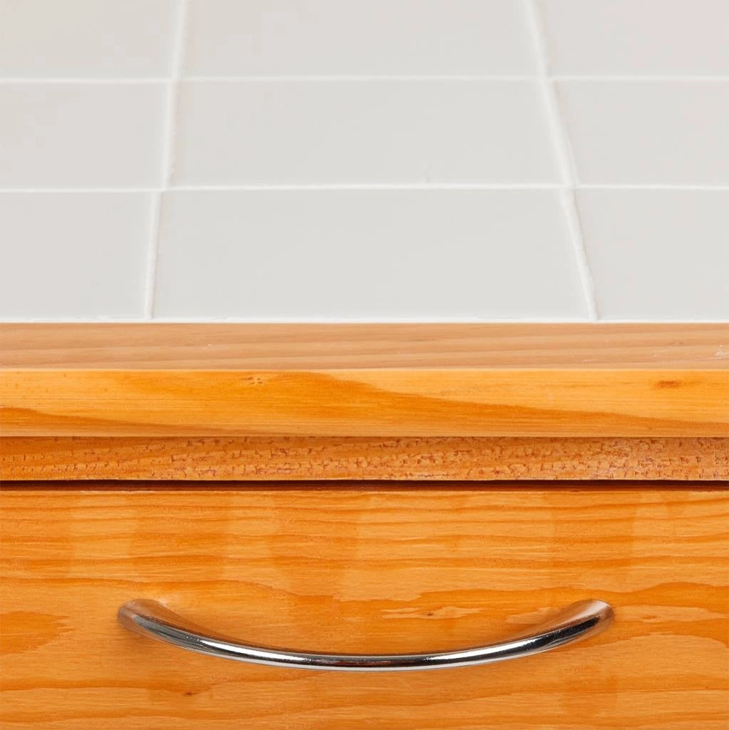 Carrello da cucina in legno marrone 37x37x76h