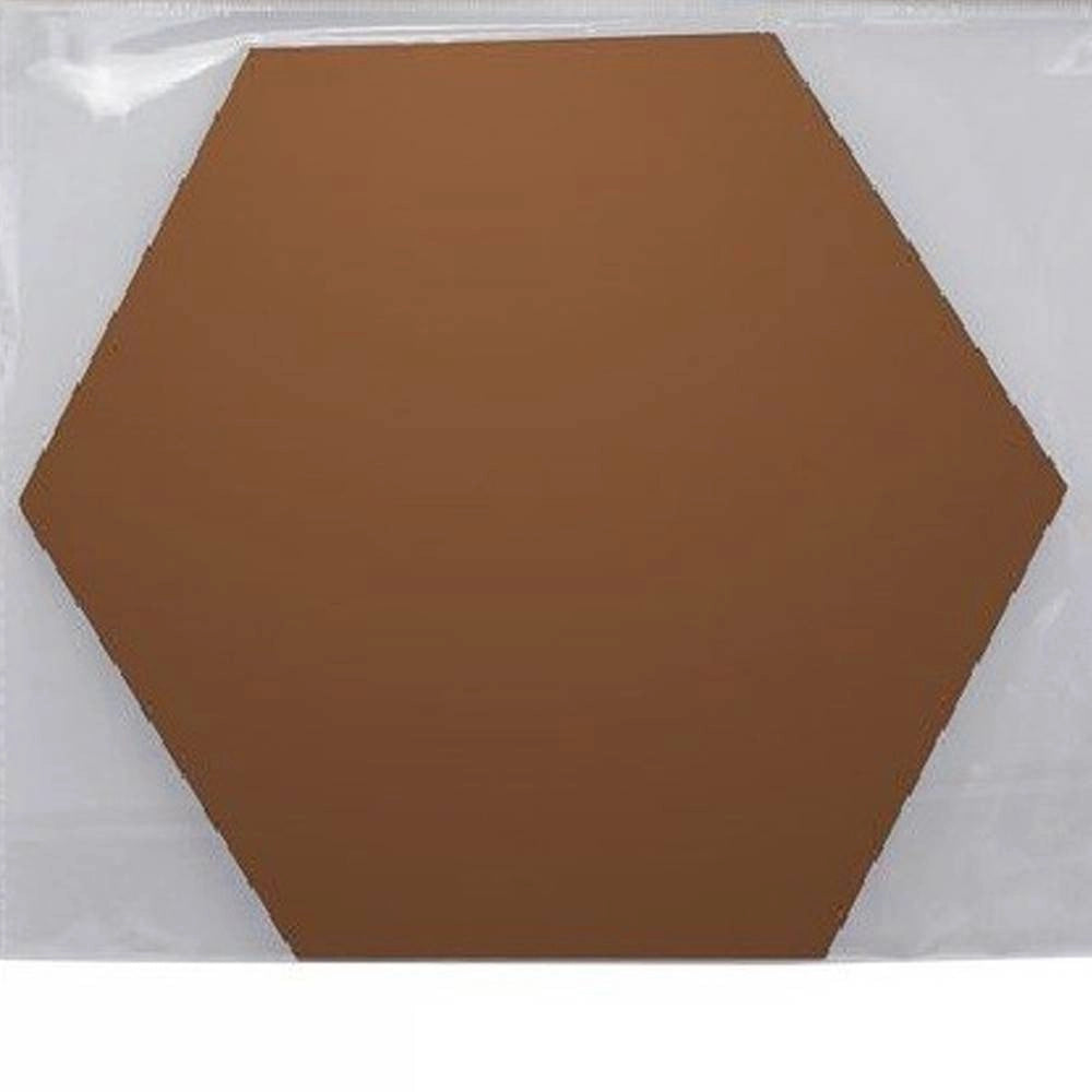 Trade Shop - 2 Pz Specchio Adesivo Esagonale Adesiva Murale Arredamento Casa 21x18x10cm 70876 -