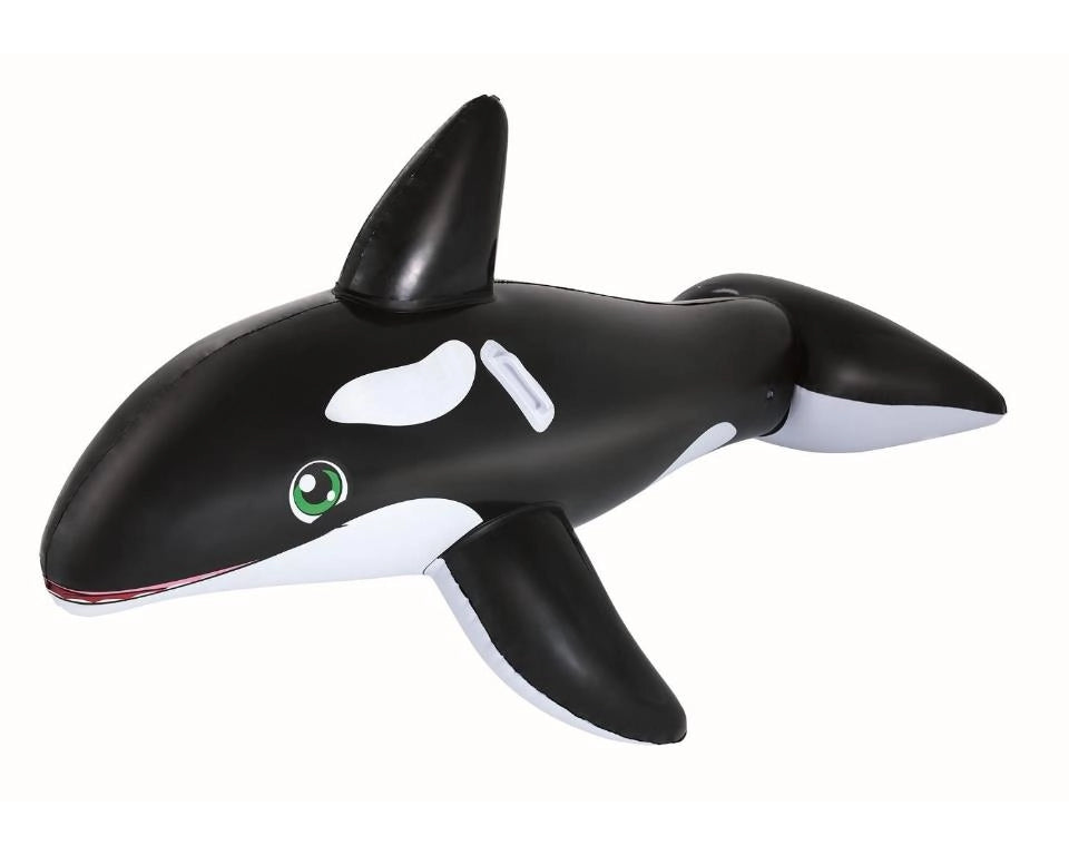 Salvagente Cavalcabile Gonfiabile Piscina Mare Orca 203 x 102 cm Bestway