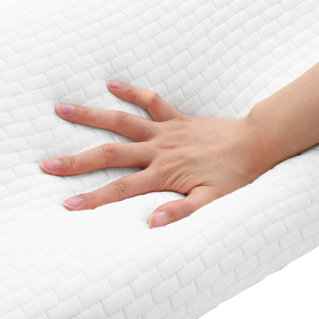 Cuscino da Letto Bianco 80 x 40 x 12,5 cm Schiuma Memory CFW1566852