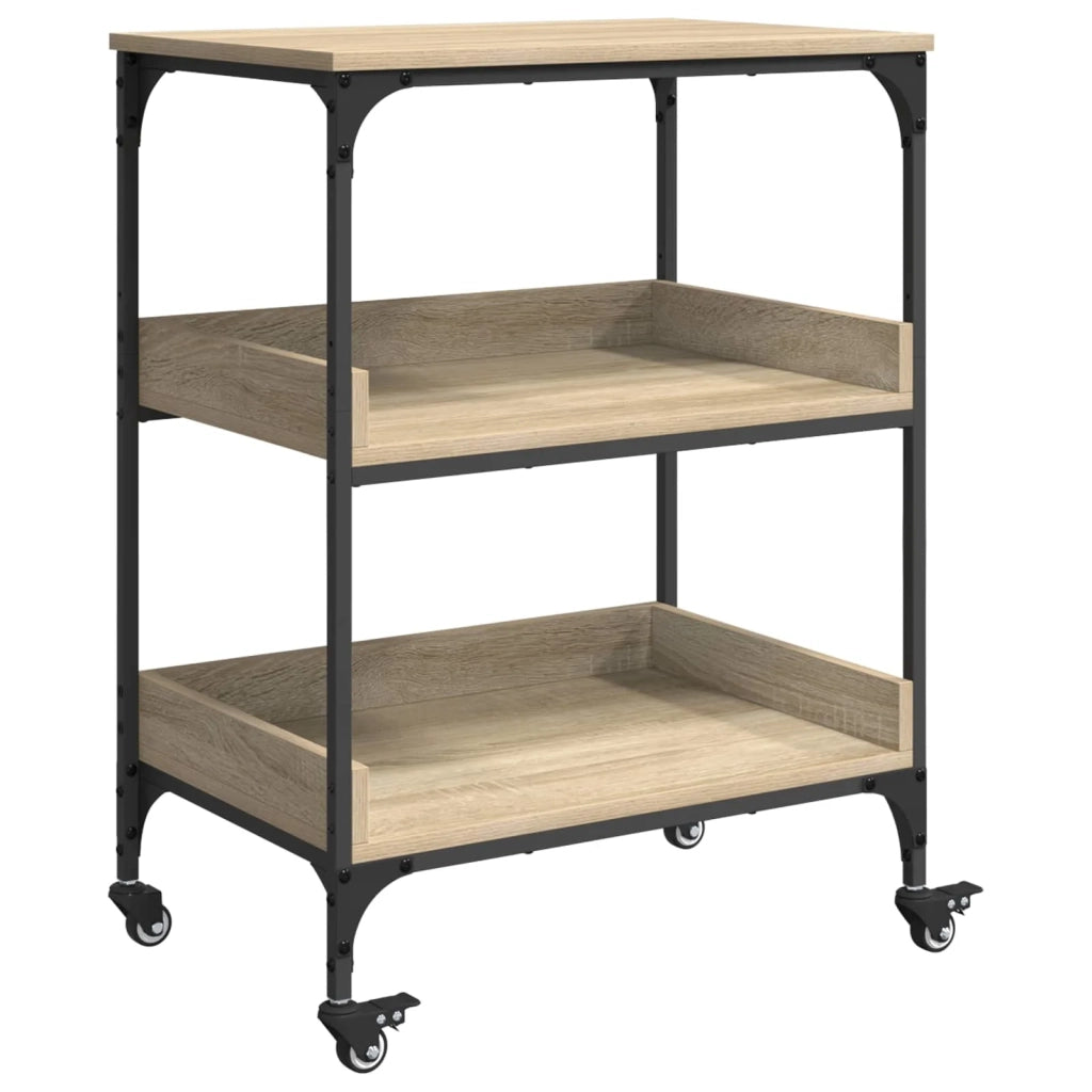 Carrello da Cucina Rovere Sonoma 60 x 41 x 80,5 cm