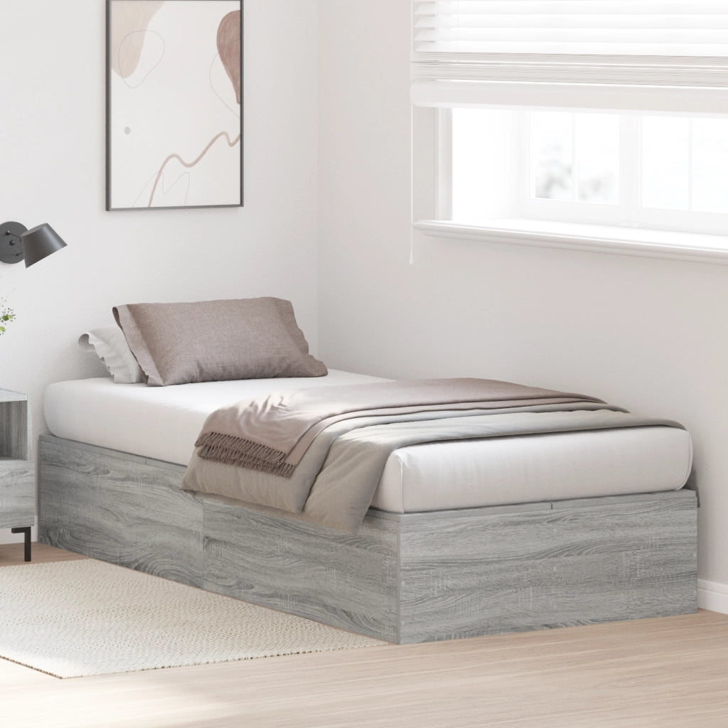 Letto contenitore  Grigio Sonoma 80x200 cm