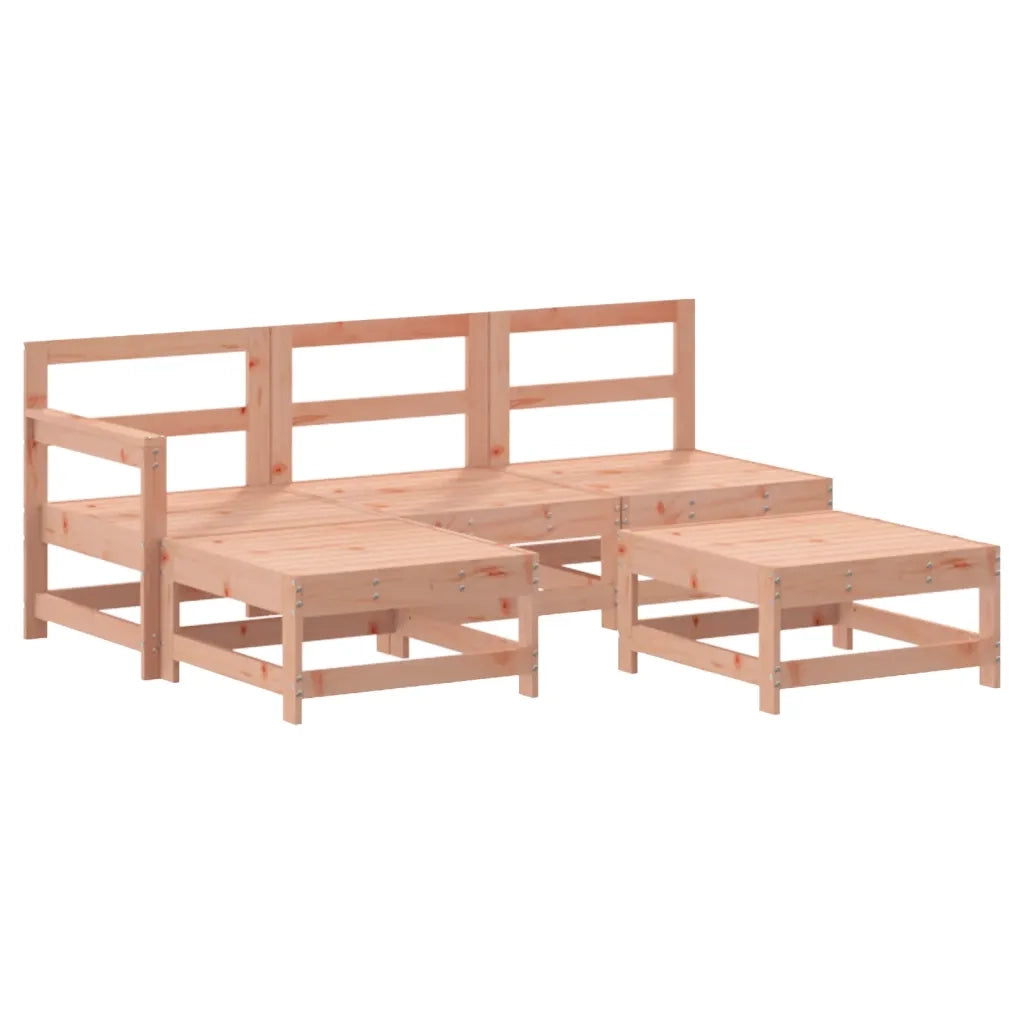 Set Salotto da Giardino 5 pz in Legno Massello di Douglascod mxl 117942