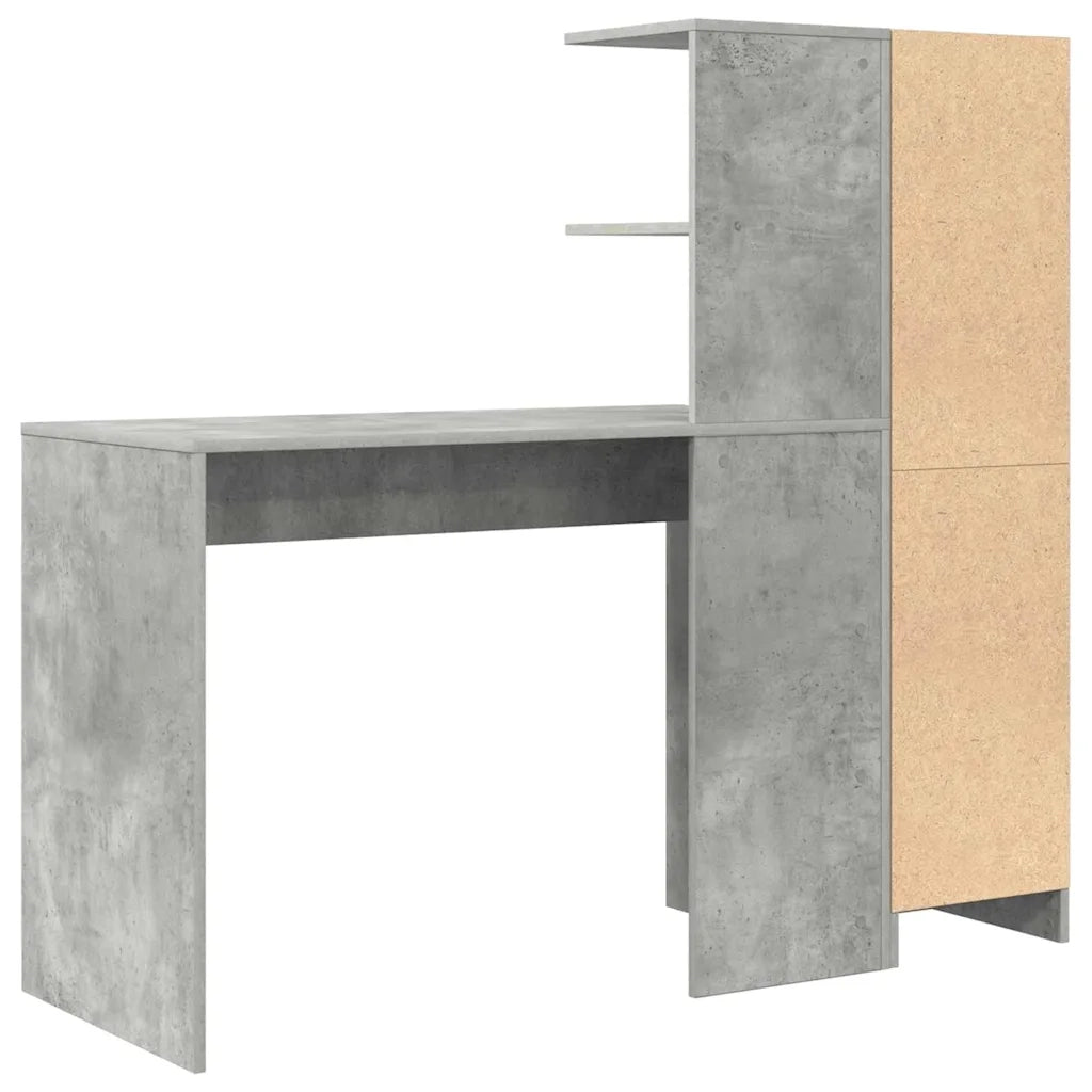 Scrivania 2 pcs Grigio cemento 3337292