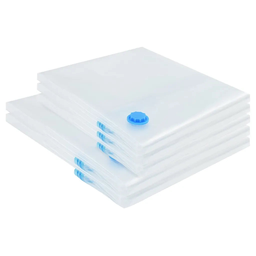 Sacchetti per Stoccaggio 5 pz Trasparente e Blu 130 x 100 cm CFW2788339