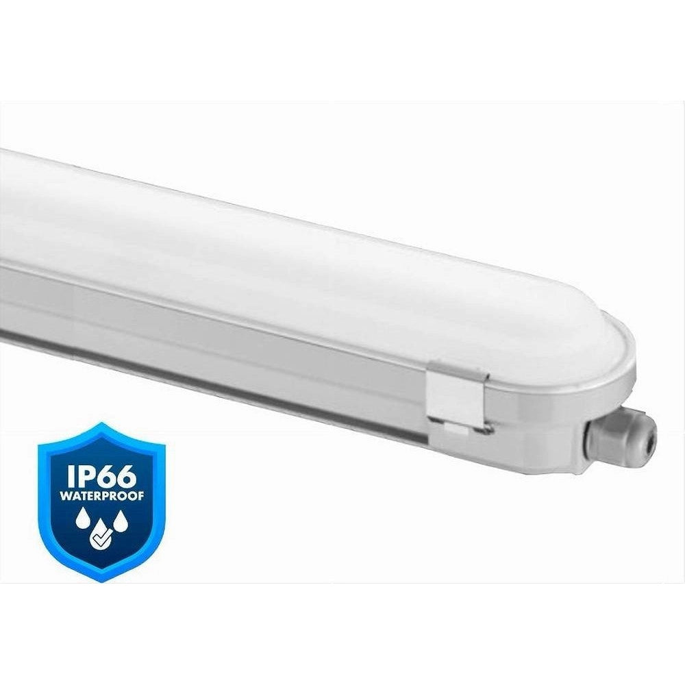 Trade Shop - Tubo Led Plafoniera Lineare 120cm 36 Watt Ip66 Cct 4000k-5000k-6500k Yl18-120-3c -