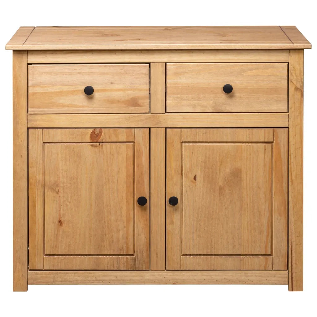 Credenza 93x40x80 cm in Legno Massello di Pino Panama Range 282697