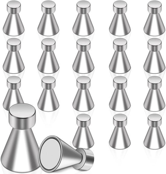 Pacchetto con 20 magneti neodimio, magneti extra forti, magneti per lavagne, magneti forti per frigoriferi, pannelli da attacchi, lavagne bianche, pannelli da attacchi per materiali.