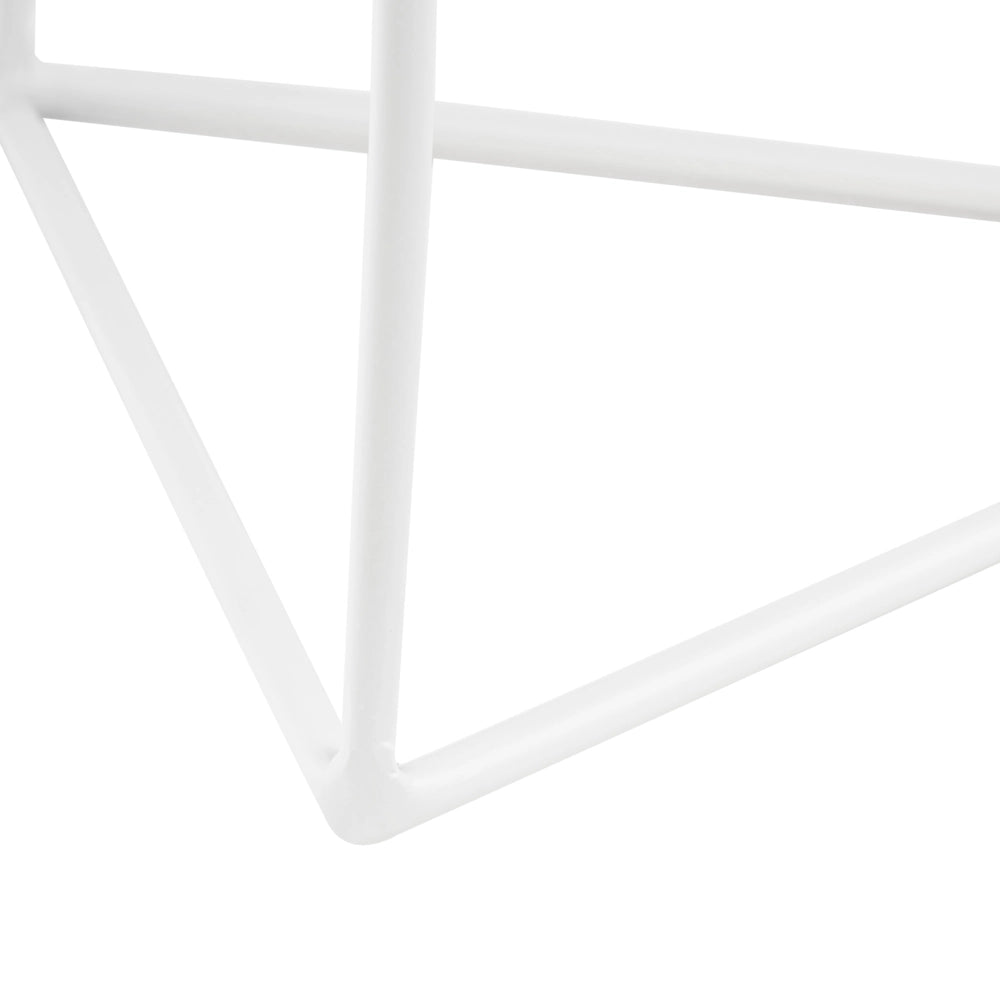 Portavaso Portapiante da Interno in Ferro Bianco 30 x 28 x 58 cm Stile Moderno