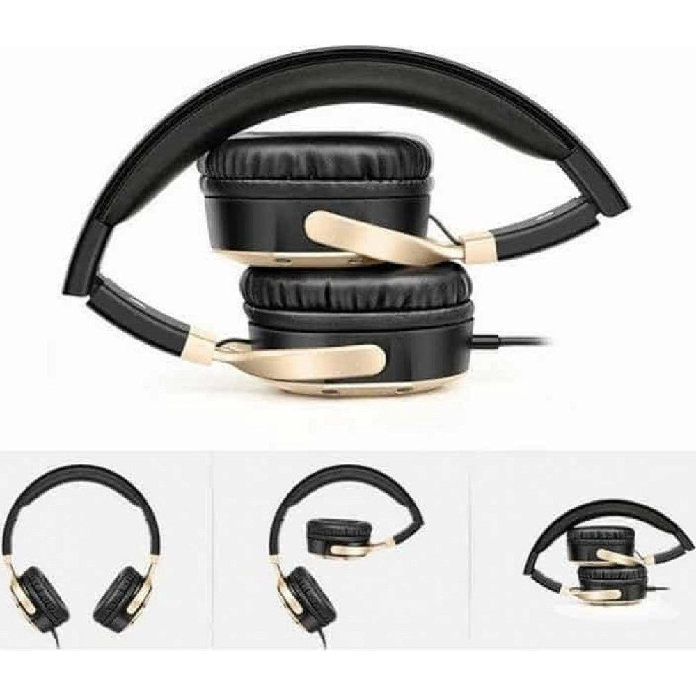 Trade Shop - Cuffie Auricolari Bluetooth Stereo Super Bass Wireless Radio Mp3 Pieghevoli Q-69 -