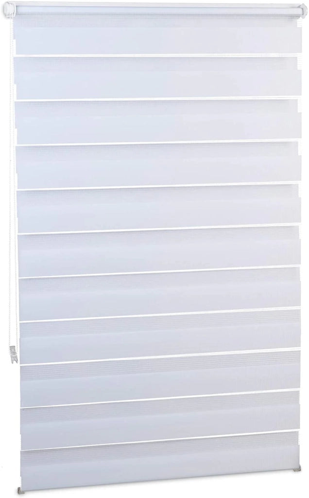 Tenda a rullo filtrante bifacciale senza fori 85 x 150 cm bianca 13_0002539_2