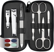 Set di manicure e pedicure in lusso - con custodia - set di regalo per manicure uomo e donna