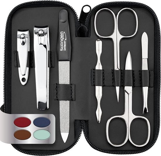 Set di manicure e pedicure in lusso - con custodia - set di regalo per manicure uomo e donna