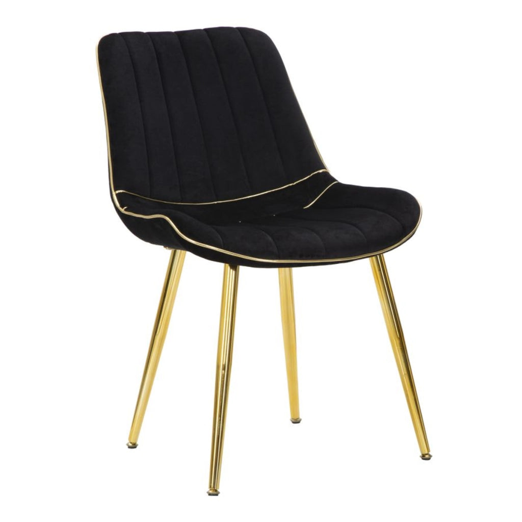 Set di 2 Sedie VKH381, Nero, Legno, 51x59x79 cm