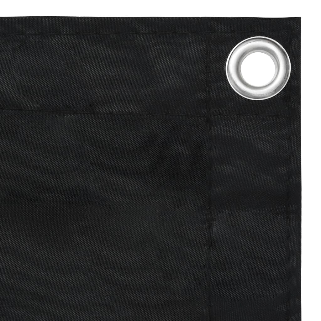 Schermo per balcone schermo per la privacy 90 x 400 cm tessuto Oxford nero 02_0010280