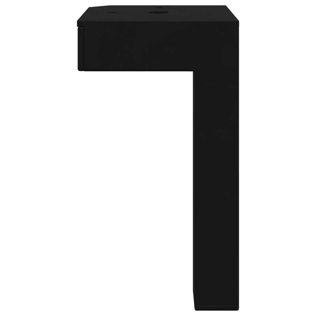 Piedi in piedi 2 pz Nero 57 x 57 x 100 mm Ferro CFW1850069