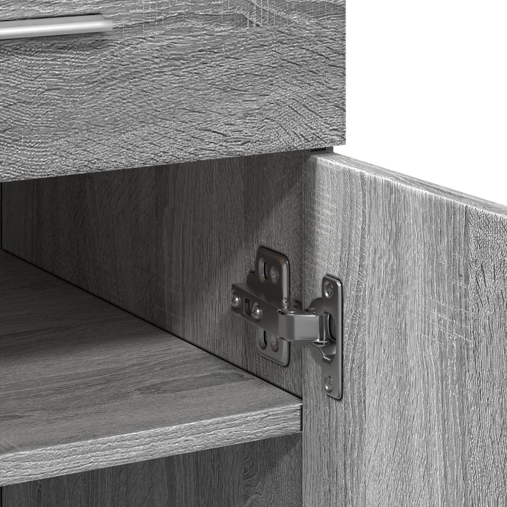 Buffet credenza cassettiera armadio mobile contenitore organizer cucina soggiorno Sonoma 80 x 42,5 x 93 cm legno ingegnerizzato grigio 02_0036541