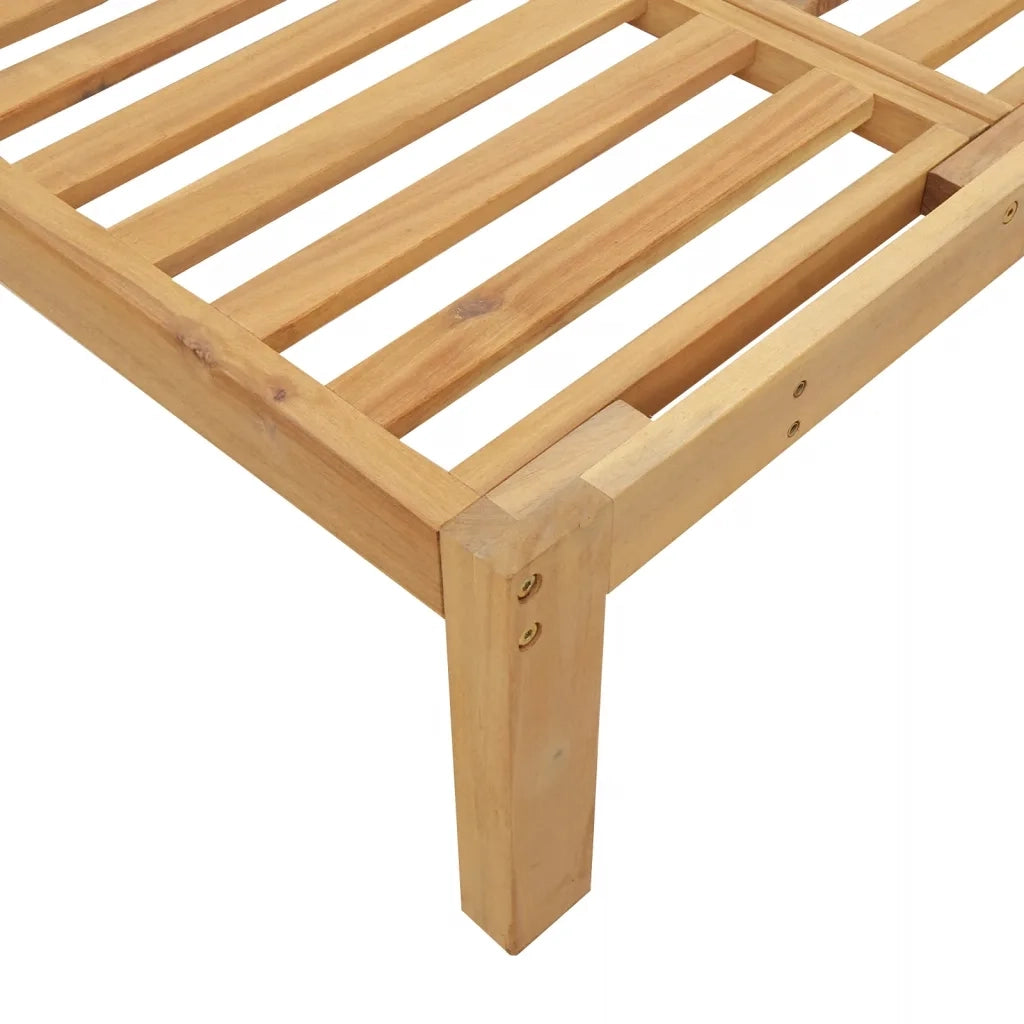 Divani Centrali da Giardino Pallet 2pz Legno Massello di Acacia