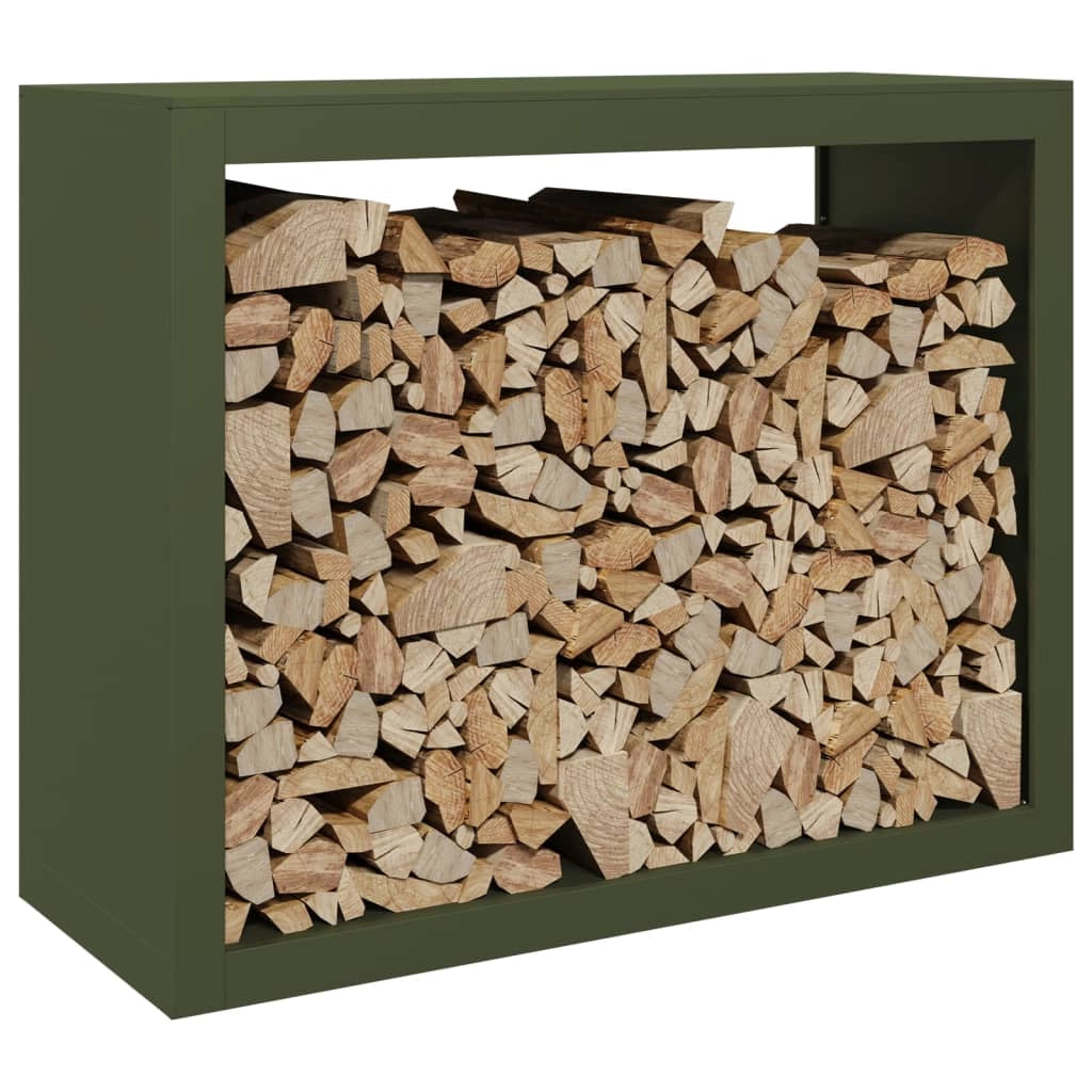 Portalegna 100 x 40 x 80 cm acciaio verde 02_0043701