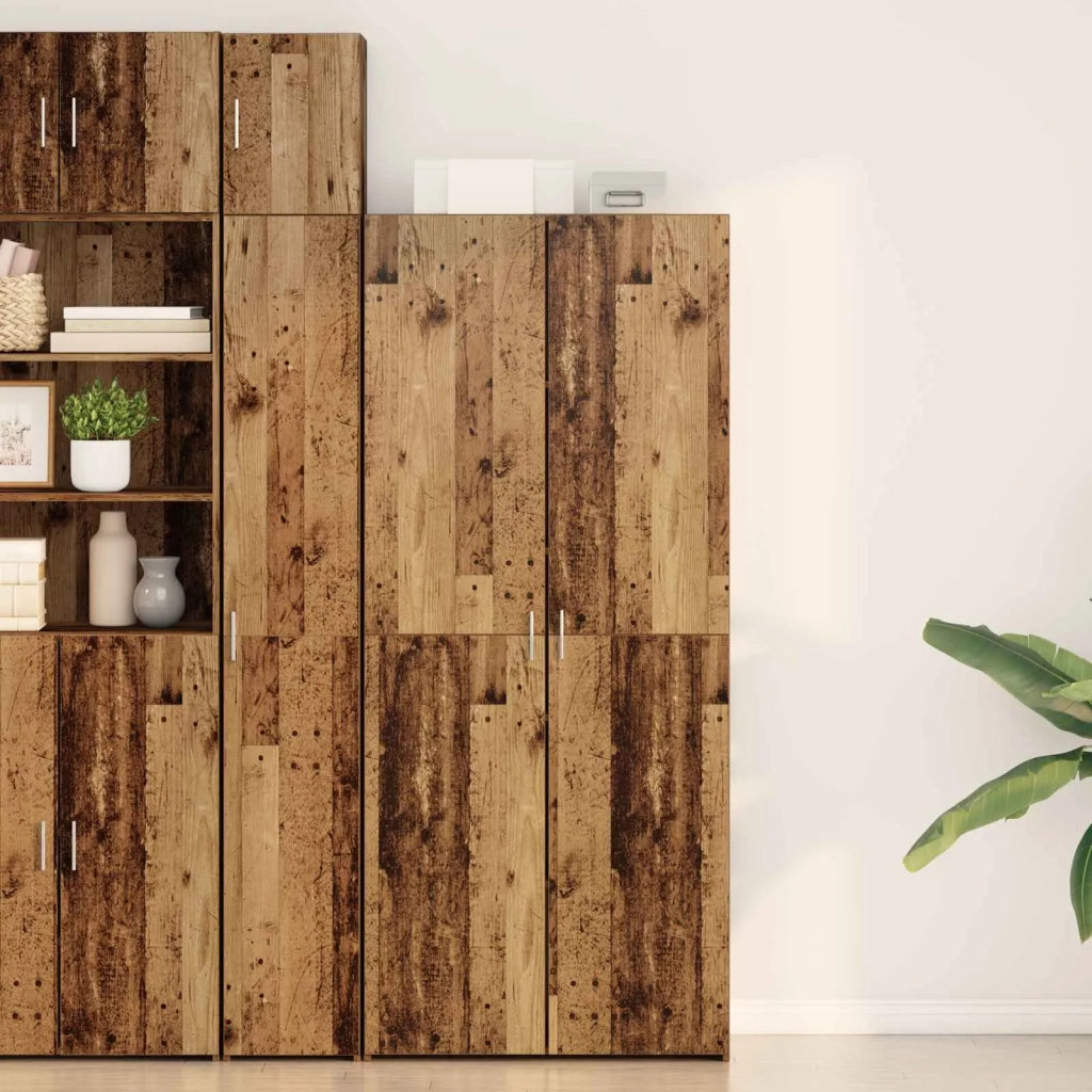 Credenza 2 pcs Legno vecchio 80 x 42 x 185 cm 3365594