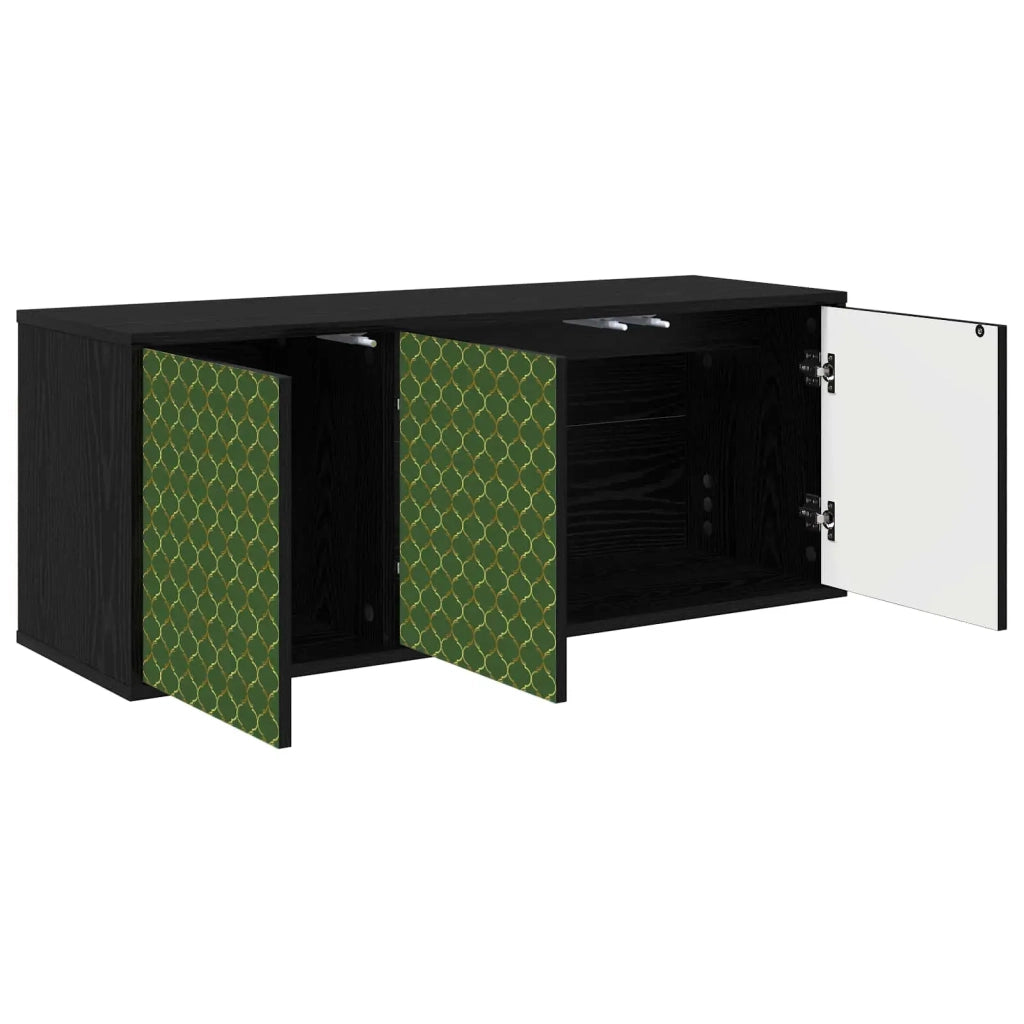 Mobile TV da Parete GELEEN 102 x 33 x 40 cm Rovere Nero 8007154
