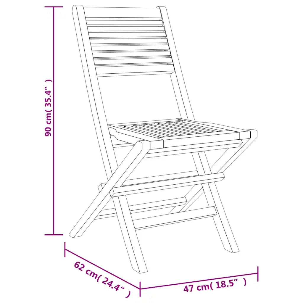 Set da Pranzo da Giardino 7 pz in Legno Massello di Teak 3155012