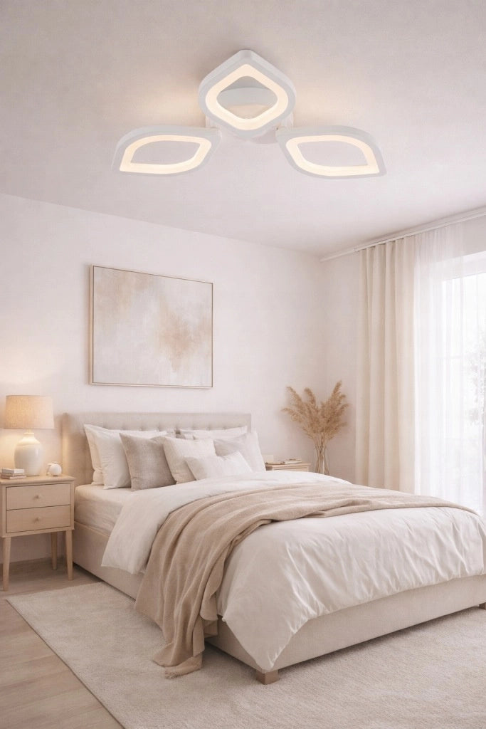 Lampada da soffitto LED integrato 3 luci bianca Vargo