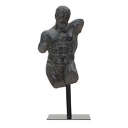 Scultura Museum Man busto maschile in resina effetto pietra