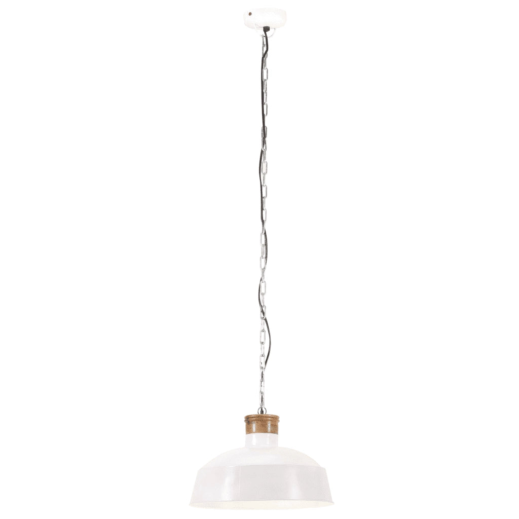Lampada a Sospensione Industriale 58 cm Bianca E27 320832