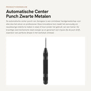 Centro Punti Automatico per Precisie Gereedschap in Acciaio di Alta Qualità - Adatto per Legno/Metallo - Resistente ai Colpi - Per Forare senza Martello - Punti di Foratura
