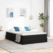 Letto con contenitore e materasso Nero 140 x 200 cm Velluto 3370307