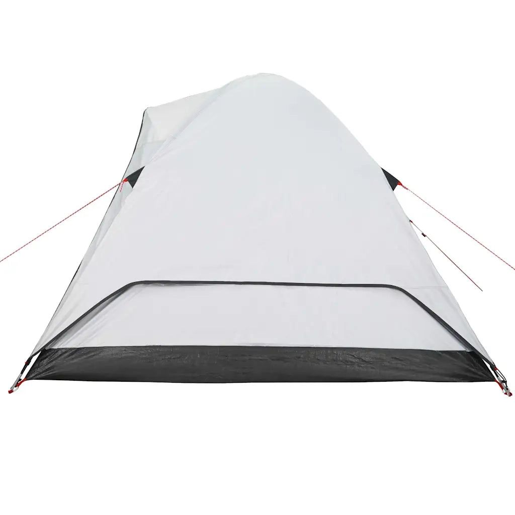Tenda Familiare a Cupola 6 Persone Bianca Tessuto Impermeabile 94554