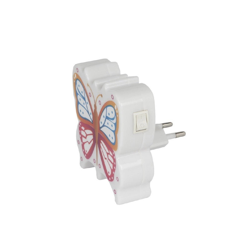 Trade Shop - Luce Led Notturna Con Forma Di Farfalla Lampada Per Cameretta Bambini Xc-1964 -