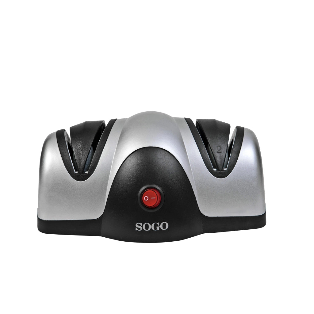 Affilacoltelli elettrico professionale con ruote Sapphirite, sistema affilatura 2 fasi 40W, guida automatica angolo ideale cucina - SOGO