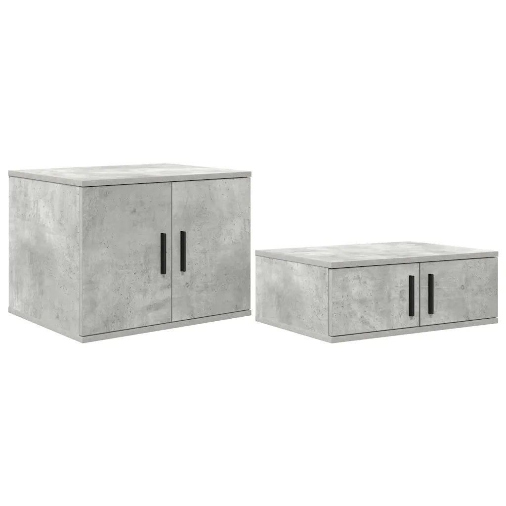 Armadio 2 pz Grigio cemento 103 x 41 x 40 cm Legno multistrato CFW6533852