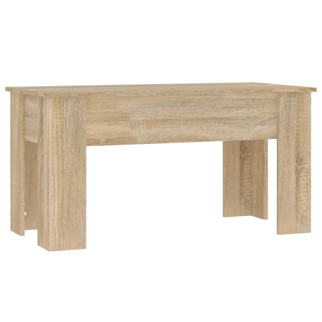 Tavolino da Salotto Rovere Sonoma 101x49x52cm Legno Multistrato cod mxl 10005